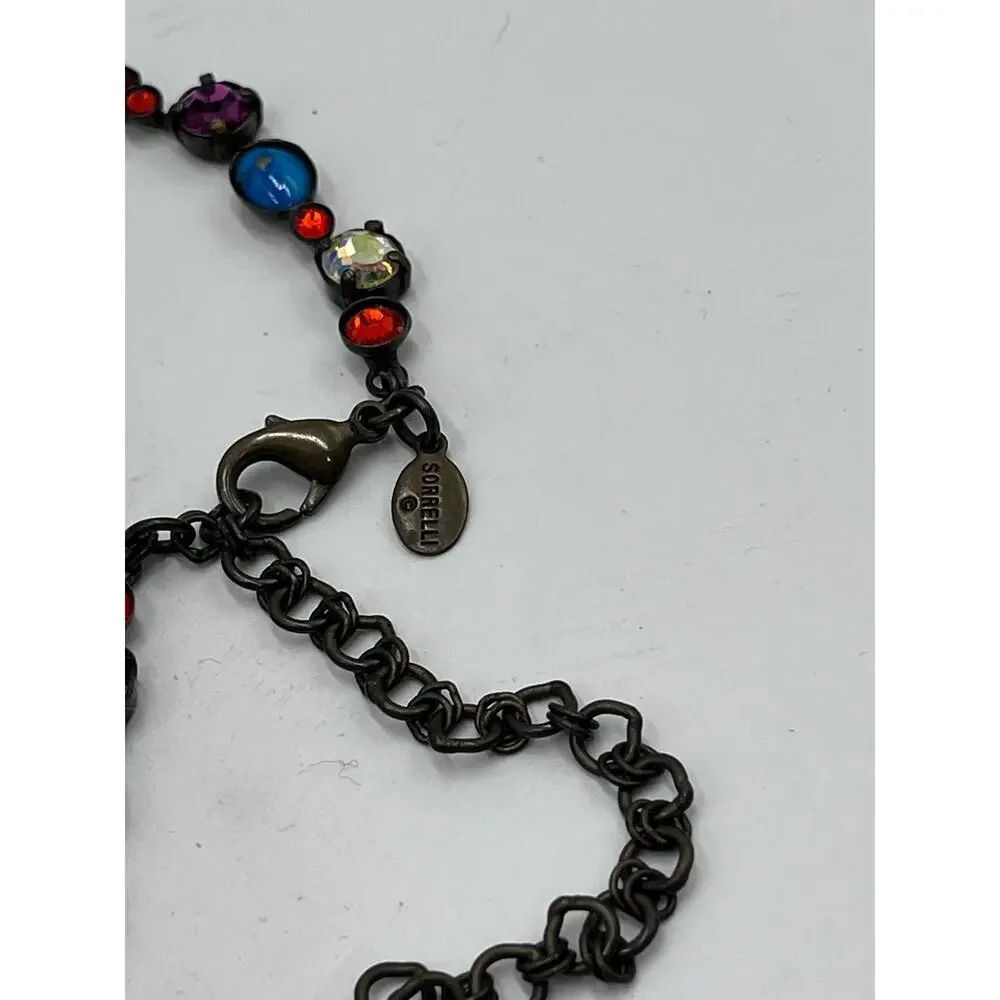 Sorrelli Southwest Brights Antique Gold Plated Classic Tee-Shirt Tennis Necklace
